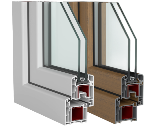 Çukurova Profil Vizyonline 60 mm 4 odacıklı PVC pencere profili