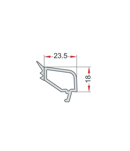 18 mm Çift Cam Profili cam çıta profili (EN 41) — Çukurova Profil
