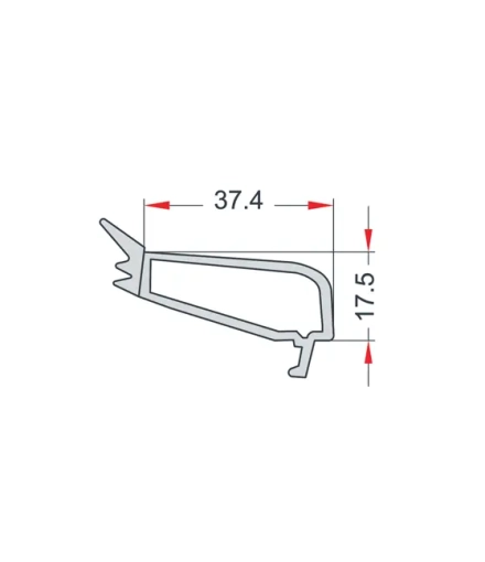 4 mm Üniversal Tek Cam Profili cam çıta profili (EN 42) — Çukurova Profil